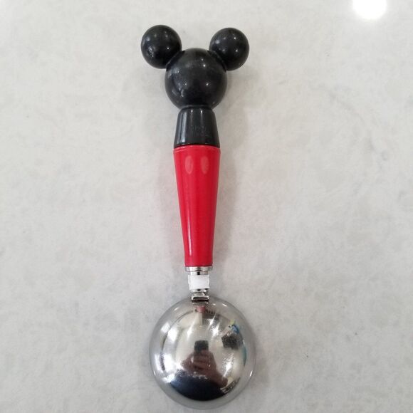 Vintage Disney Mickey Mouse Kitchen Ware Scoop Black Red Baking 1990s - Picture 2 of 7